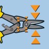 ножницы по металлу Edma FLYER'S "авиационные" 42 мм - ножницы по металлу Edma FLYER'S "авиационные" 42 мм
